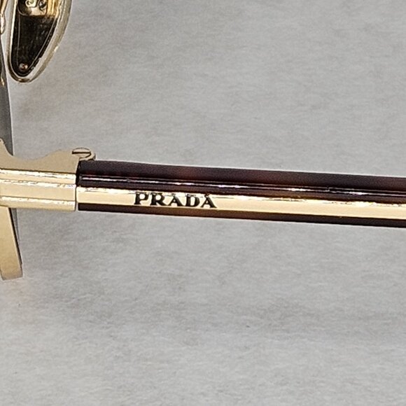 Prada SPRB53 Sunglasses Leopard Frames 52-21-145 Scratched Lenses - Picture 6 of 10